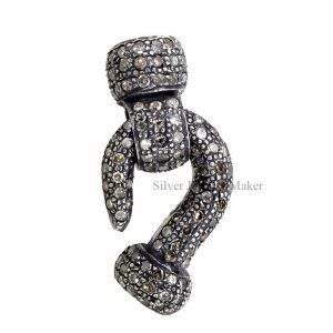 Wholesale Pave Diamond Clock Finding Jewelry Supplier India Jaipur