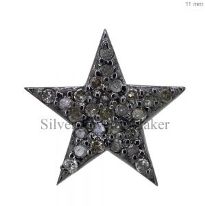 Wholesale 925 Silver Pave Diamond Star Pendant Jewelry